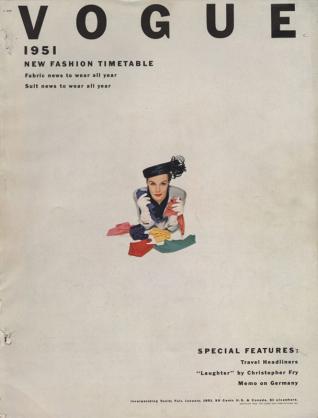 Erwin Blumenfeld Lilian Marcusson Vogue US du 1er janvier 1951